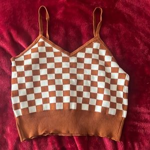 Checkered tank top